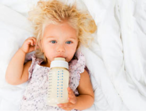 Baby Sleeping with Bottle